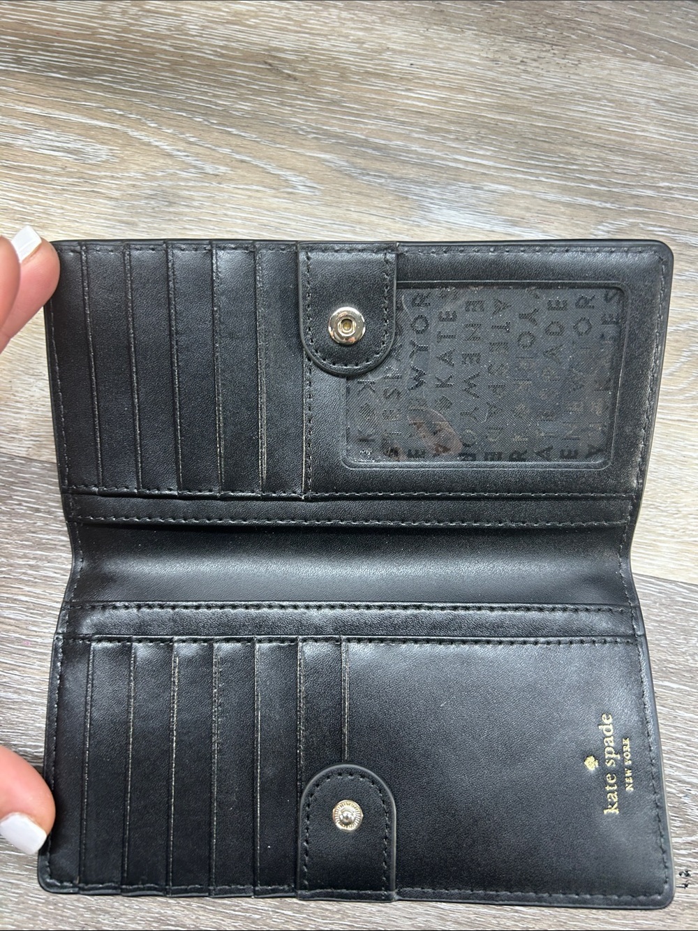 6552 kate spade Black Leather Satchel with Pearl Studs 270936552 - Picture 11 of 11